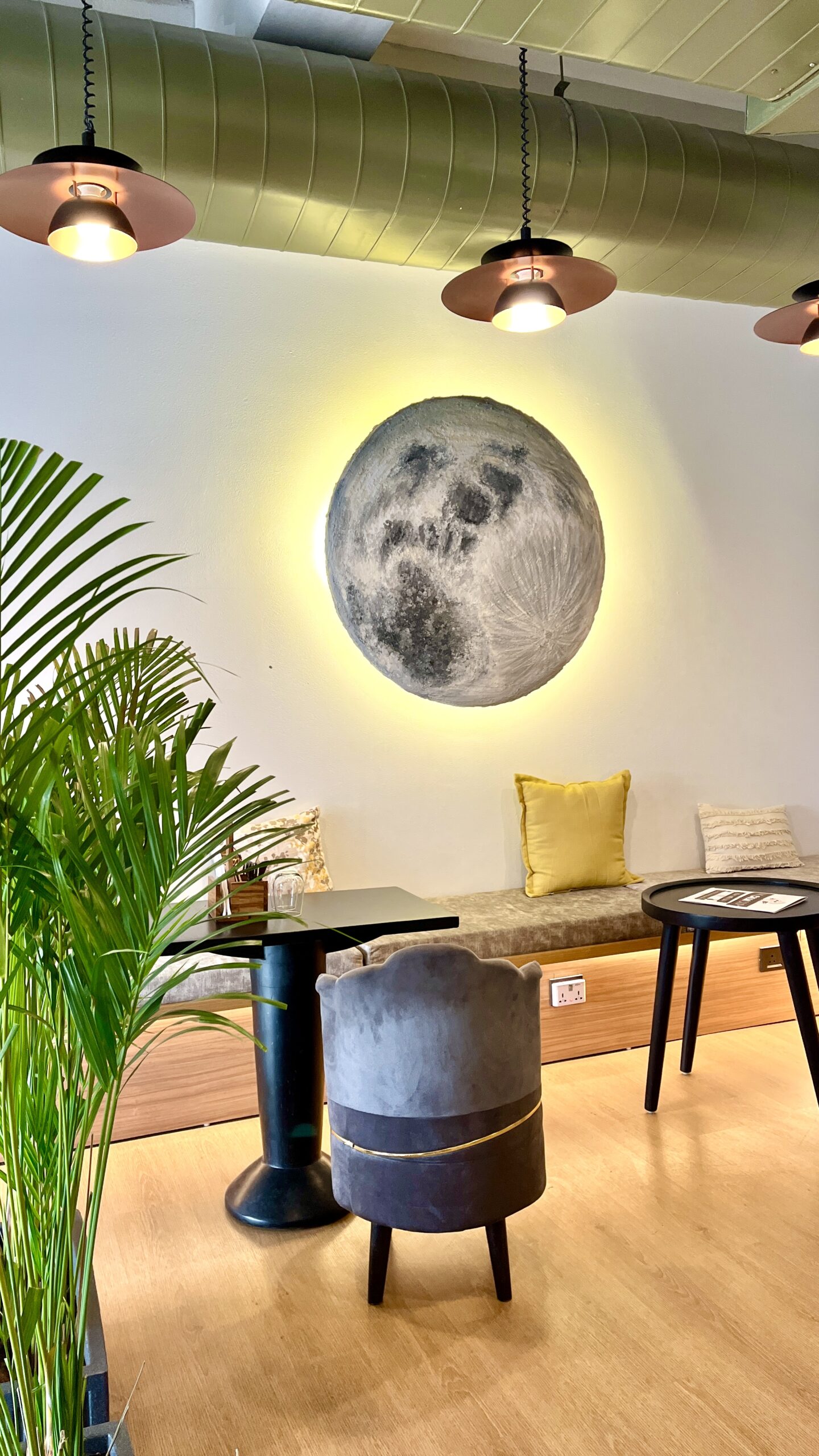 The Calm Cup moon upstairs