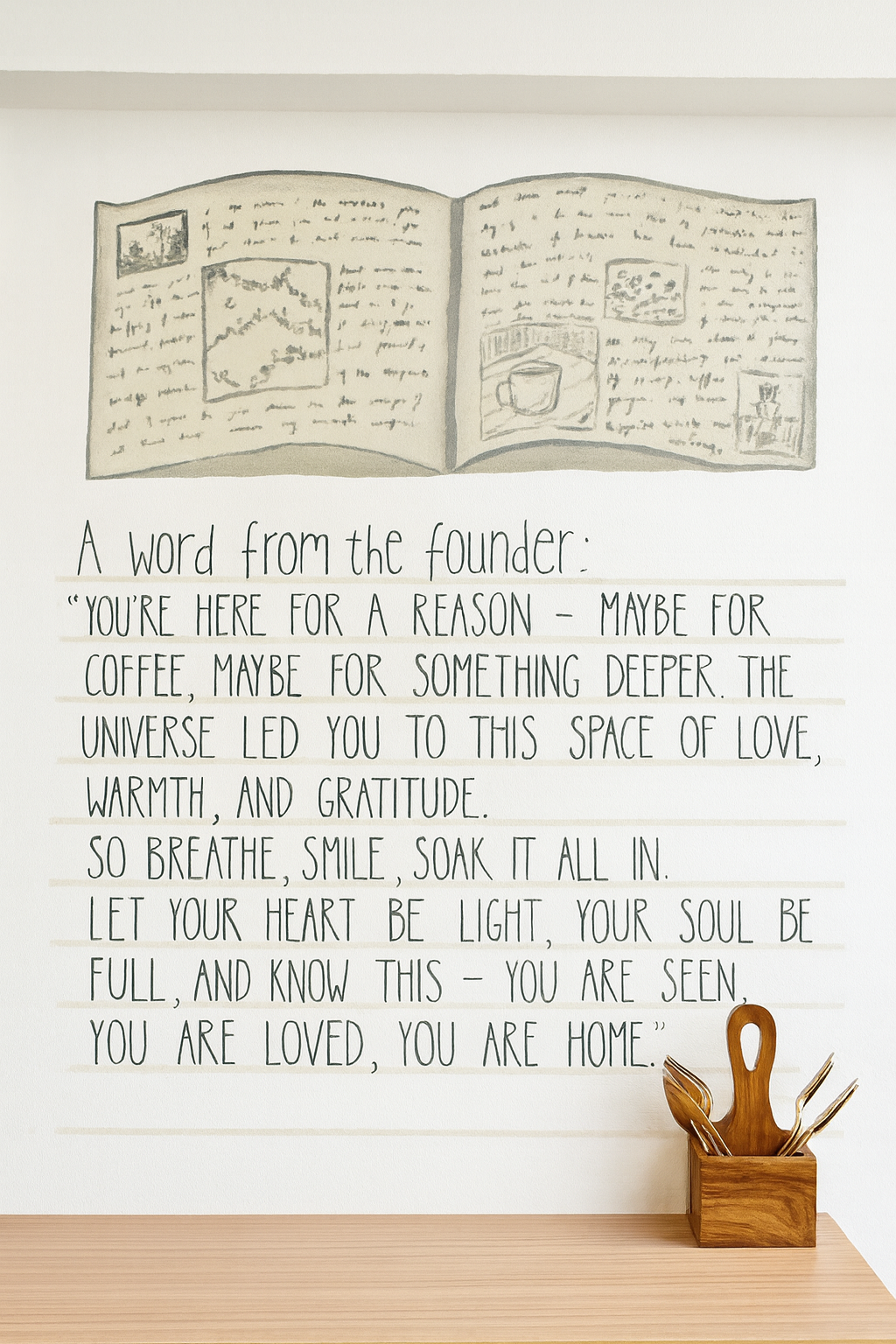 Word from the founder at The Calm Cup