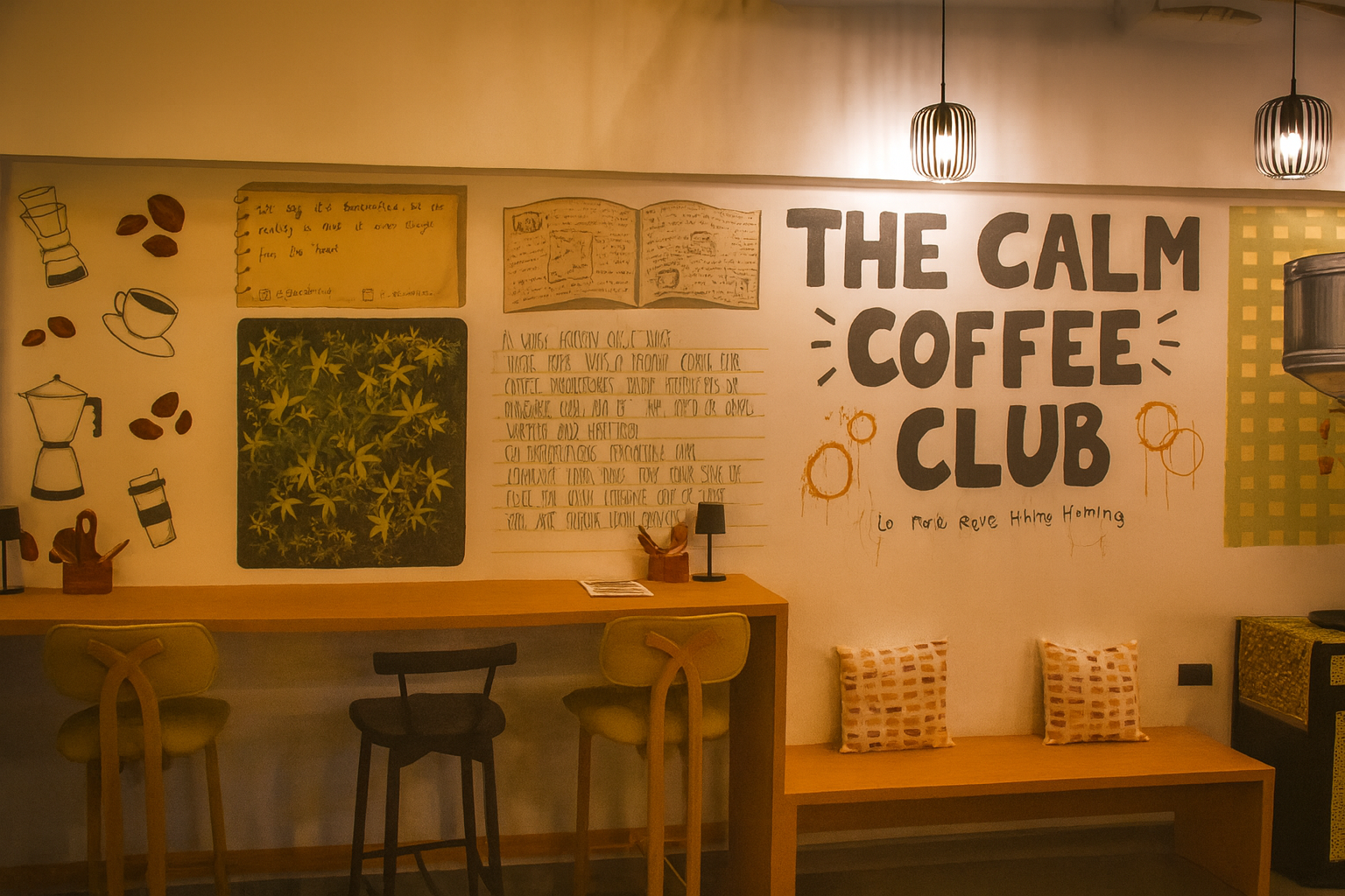 The Calm Cup wall mural