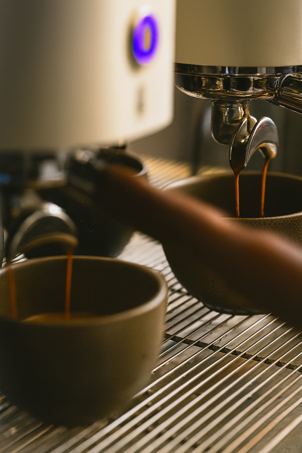 Coffee brewing from coffee machine
